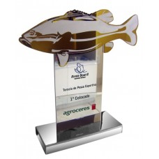 Troféu Stander em aço inox / Ref.:1046