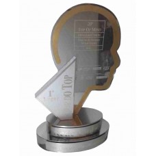 Troféu Top em aço inox / Ref.:1063